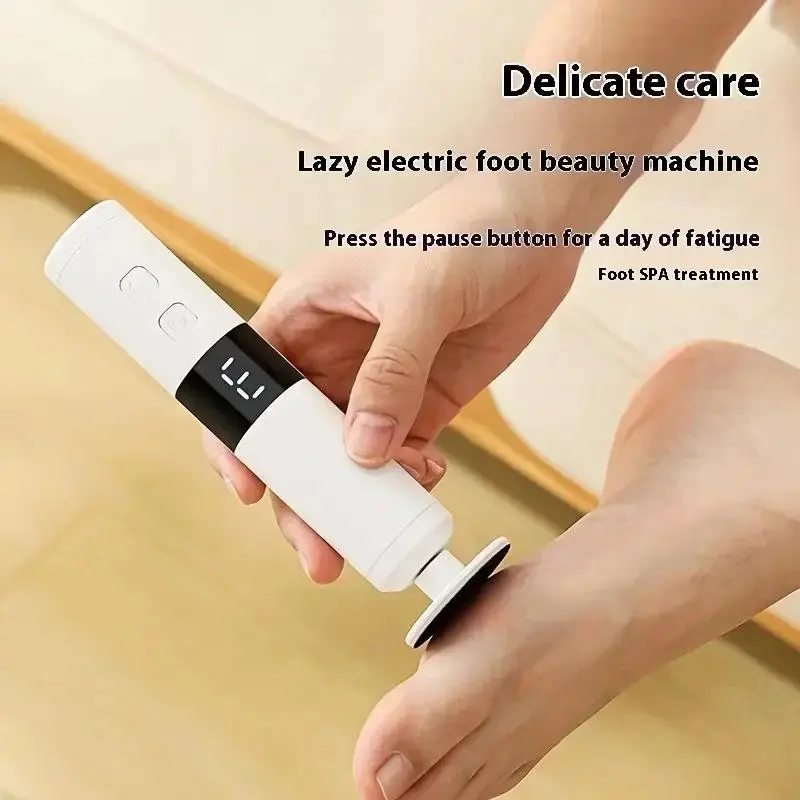 Electric Feet Callus Remover, Portable Electronic Foot File with Waterproof Scrubber for Dead, Hard Cracked, and Dry Skin, Nail Care  # daily foot care