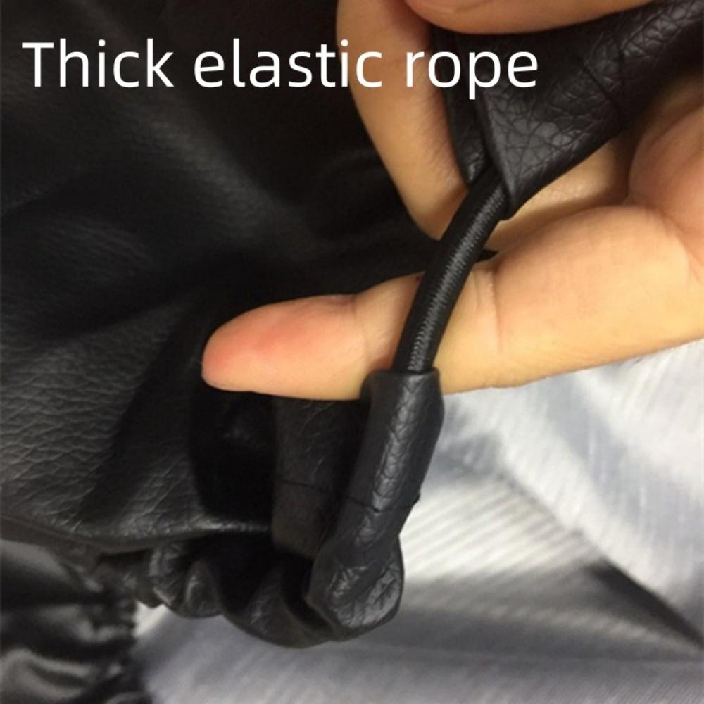 Car spare tire cover, pure black PVC leather SUV truck off-road vehicle RV external tire cover, wheel cover