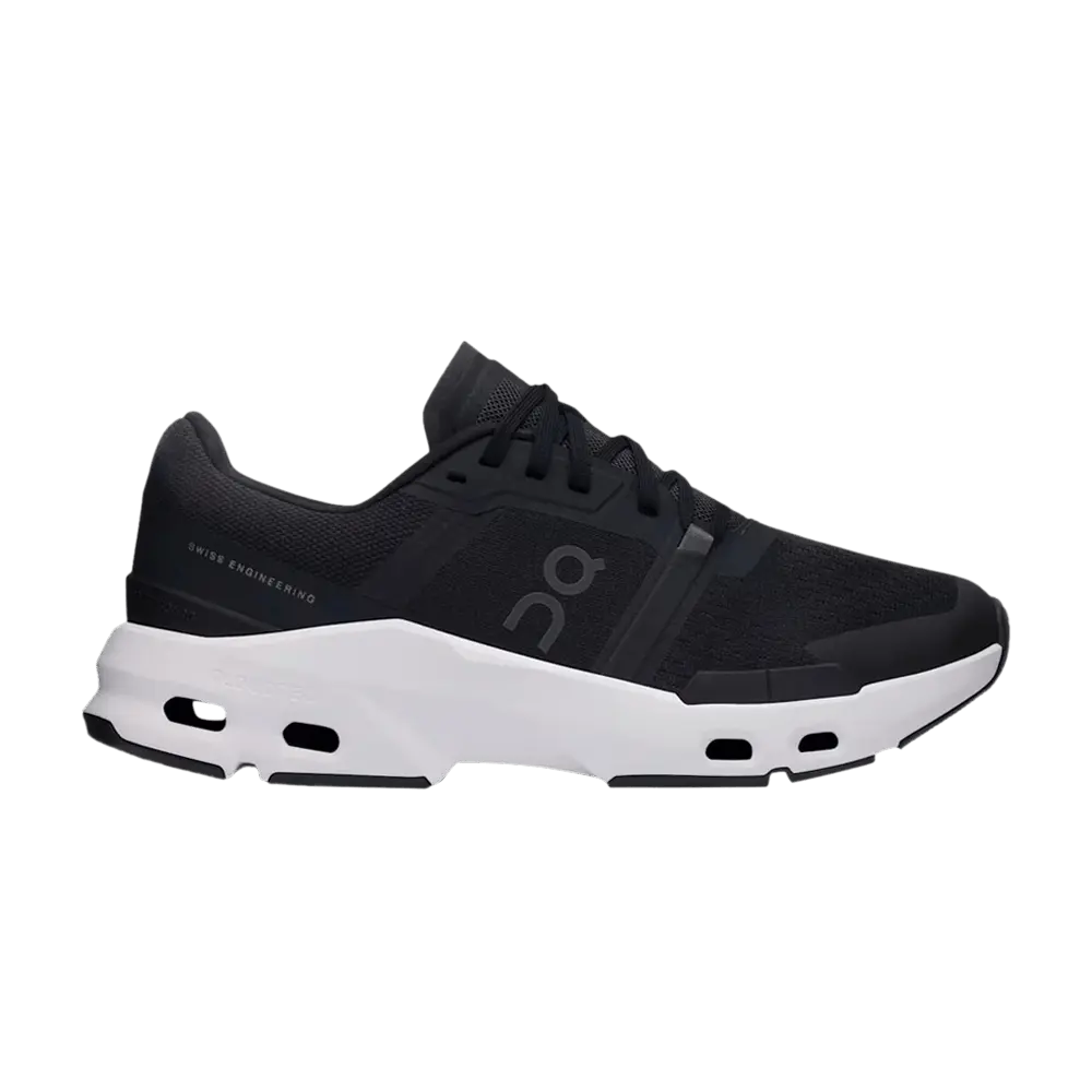 ON Women's Cloudpulse Running Shoes - Black/White, Adjustable Lace, Below-Ankle Cut, Cushioned Sole, Synthetic Mesh Upper, Women's Sizes, Style 3WD30060299