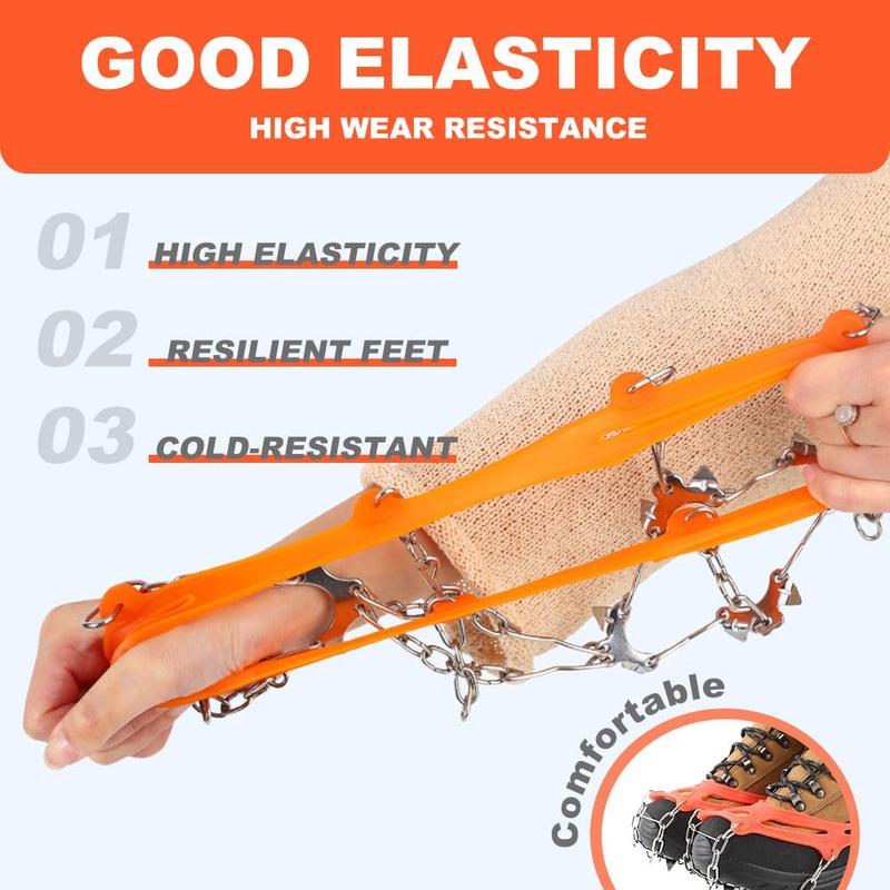 Portable foldable snow and ice cleats