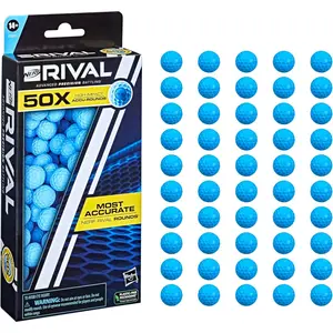 Nerf Rival 50 Accu-Round Refill, Includes 50 Accu-Rounds, The Most Accurate Nerf Rival Rounds*, Compatible with All Nerf Blasters
