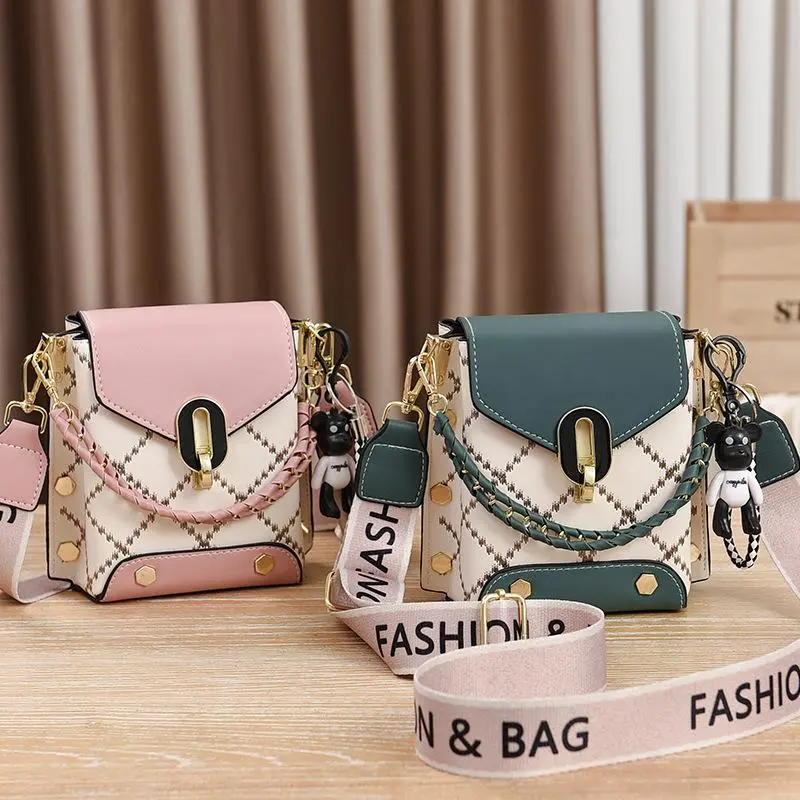 Women's Trendy Mini Square Leather Crossbody Bag - Korean Style, Adjustable Waterproof Phone Pouch, Lightweight Minimalist Athletic Shoulder Bag for Shopping & Daily Use, Crossbody Bag For Women