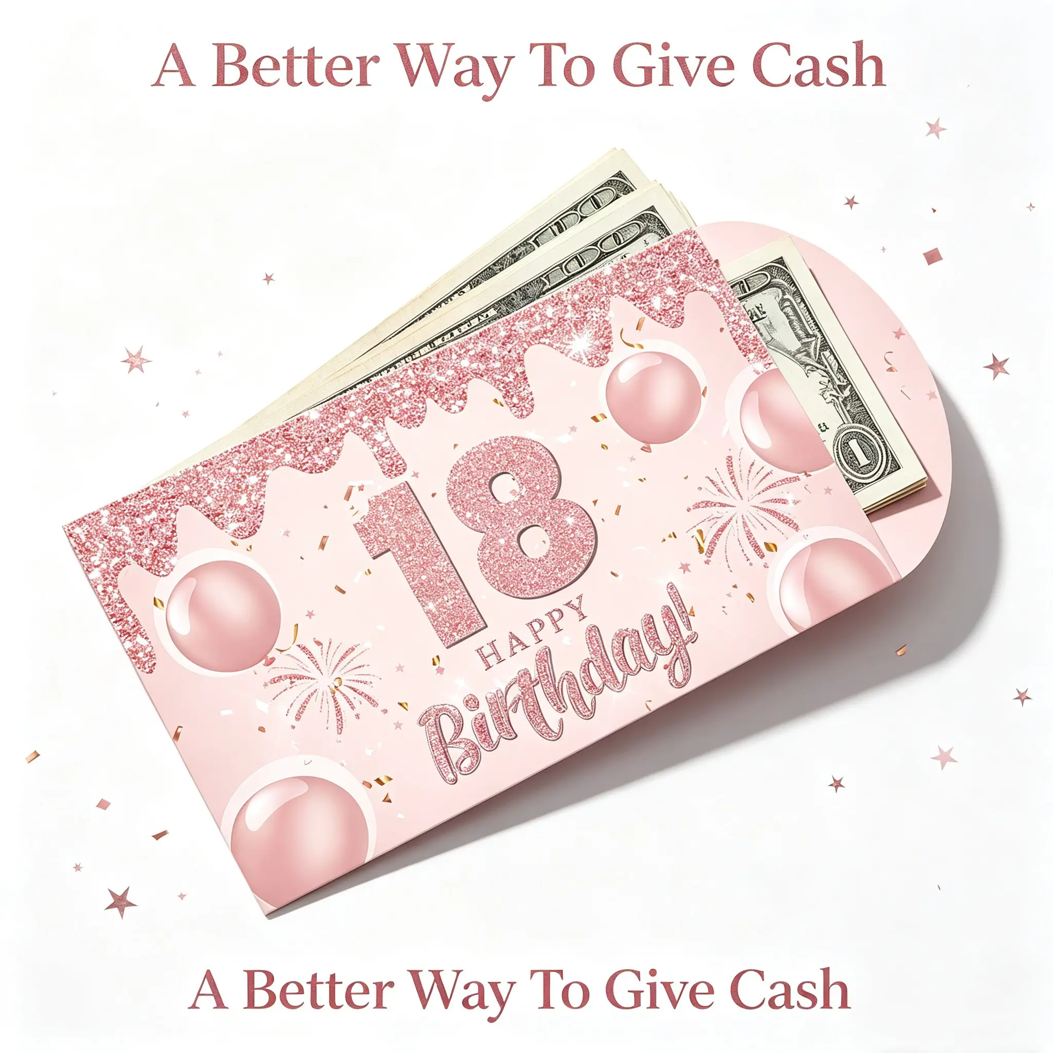 Birthday Cash Gift Envelope, Cash Envelopes, Large Happy Birthday Money Holder for Cash, Gift Cards & Surprise Birthday Gifts for Kids, Teens & Adults