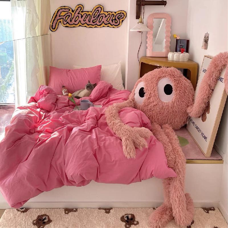 Giant Cute Black Briquettes Octopus Plush Toy Stuffed Long Legs Octopus Doll Plush Animal Pillow Creative Gift Kawaii Room Decor