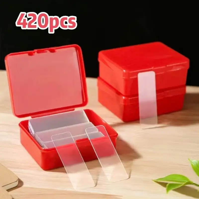 420pcs thick transparent double-sided adhesive tape is easy to cut and waterproof, and can be pasted on the wall glass, so that the kitchen hook can be fixed without punching holes, and the household storage does not hurt the surface, Clear Mounting Tape