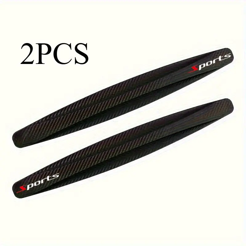 Two-Piece Universal Fit Textured Rubber Car Bumper Protector, Scratch-Resistant Corner Guards, Suitable for Front and Rear Bumpers, Durable