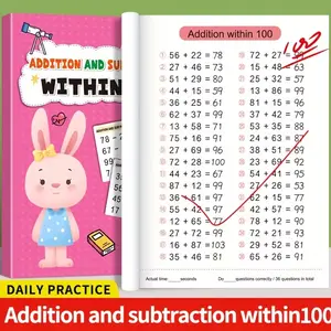 Math Practice Book, Enhance Calculation Skills, Early Education Workbook, Preschool Learning Materials, Addition Subtraction Exercises, Thinking Training, Halloween Christmas Gift