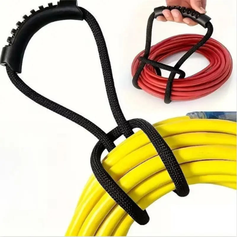 4-Pack Heavy-Duty Nylon Storage Ropes with Handles, Space-Saving Portable Organizer for Home, Garage, Boat, RV, Durable & Versatile, Rope Set