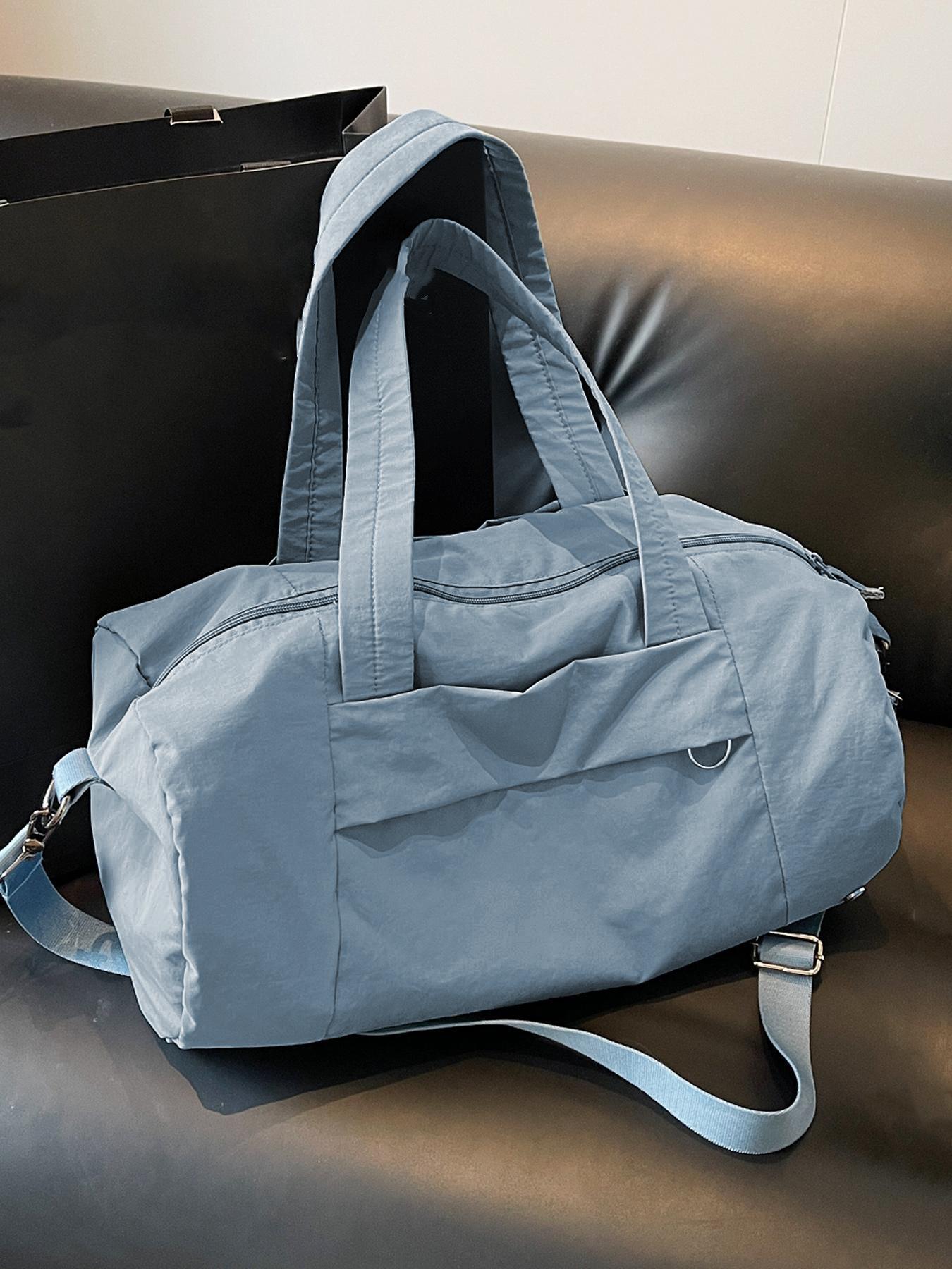 Women's large capacity fitness bag, gym bag, sports style, can be carried on one shoulder, casual commuter bag, light and practical, yoga bag, suitable for short trips, business trips, sports and fitness