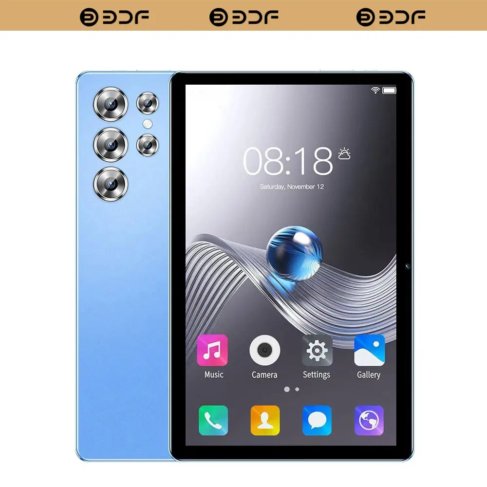 Bdf Tablet 10.1 Inches Android 13, 1920x1200 HD IPS Touchscreen, 4GB+64GB RAM Storage, 6000mah Battery, Office & Leisure Use