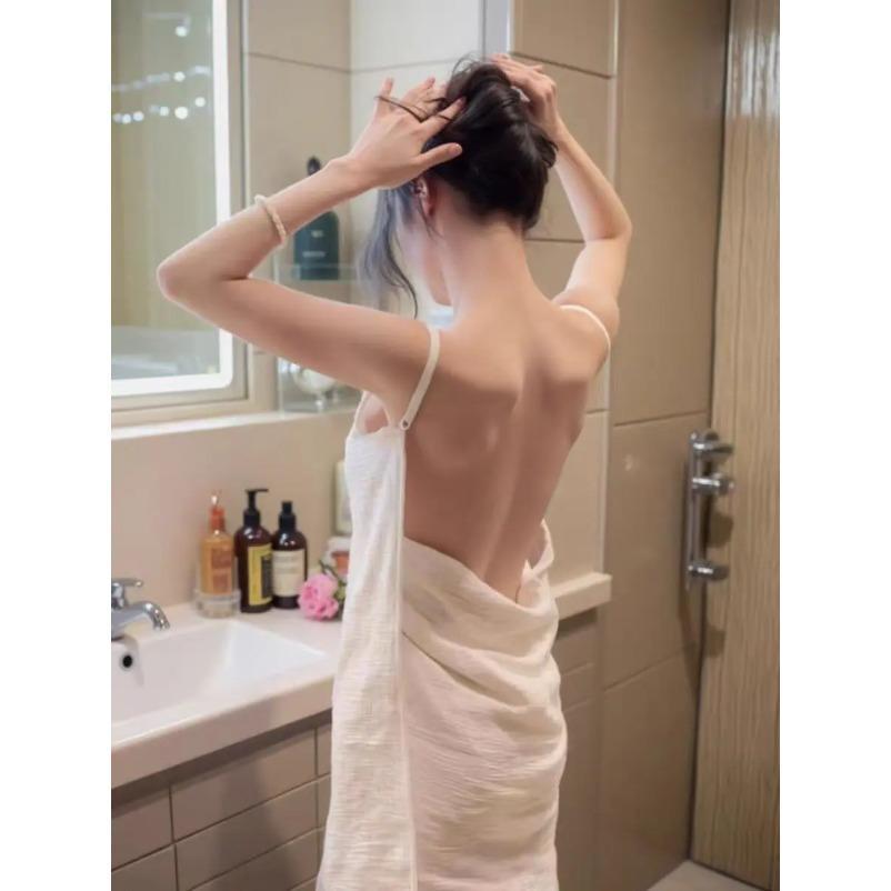 2026 New Women's Sling Bath Towel Wrap, Quick-Dry Lightweight Breathable Bath Skirt for Beach, Pool & Daily Shower