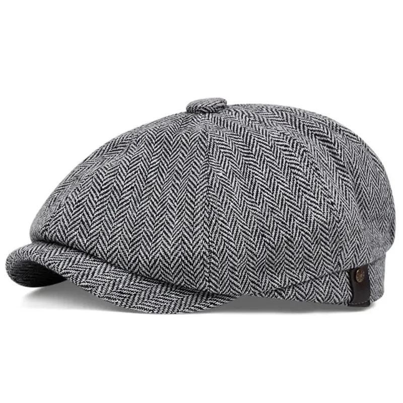 Men Casual Peaky Blinders hat Spring Autumn Retro Beret Hats Wild Casual Hats Unisex Wild Octagonal Cap girl Newsboy English hat