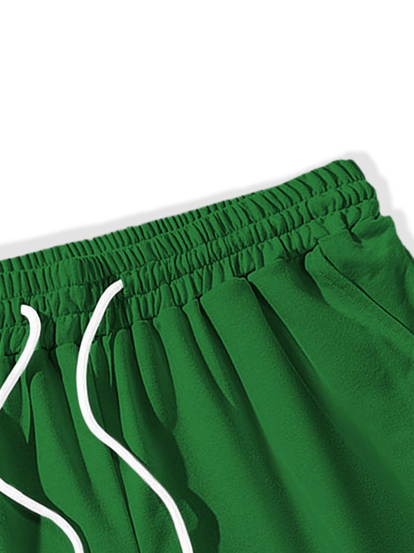 Two-Piece Set Men's Money Print Graphic Short Sleeve Crop Tee & Shorts, Loose Casual Fashion Round Neck T-shirt & Shorts for Daily Outdoor Wear, Men's Clothing for Summer, Menswear