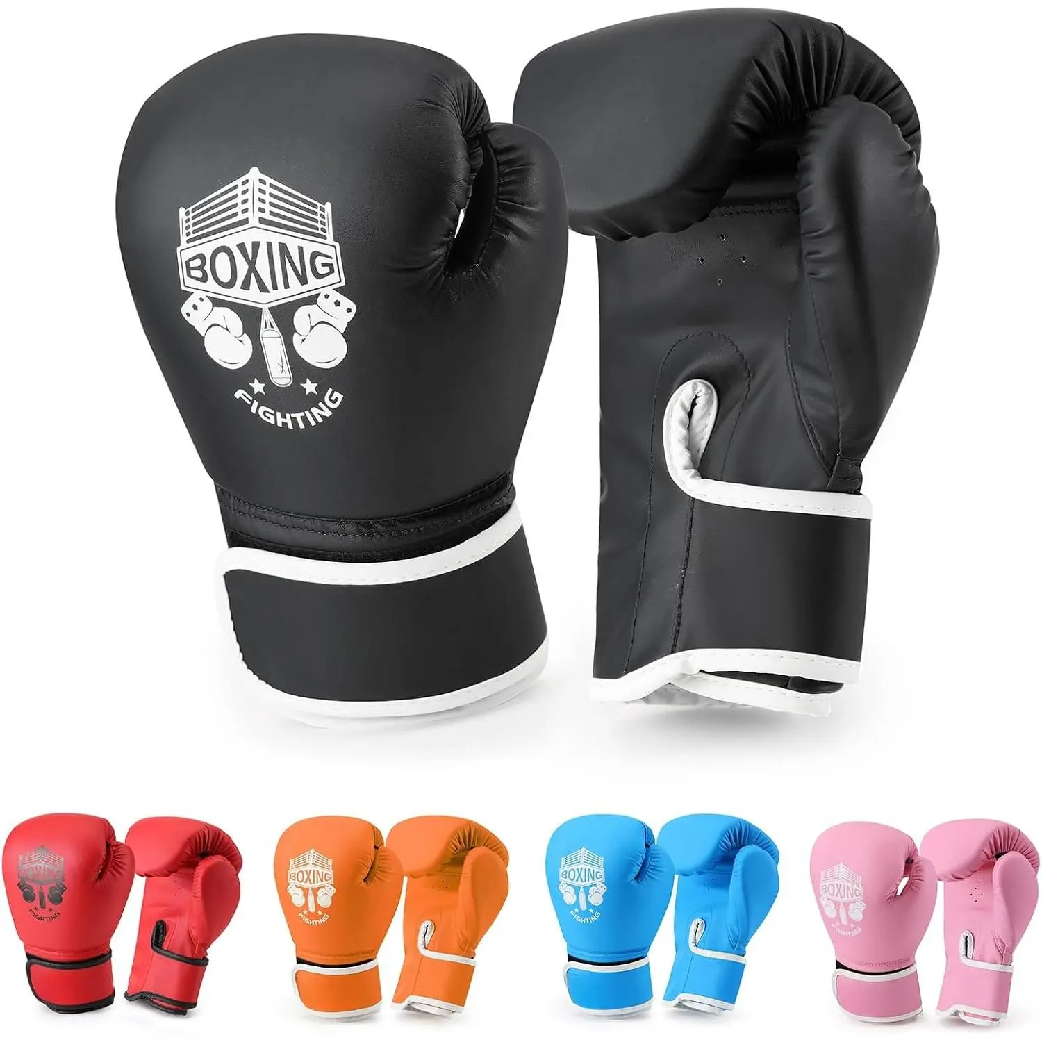 Boxing Gloves, Sponge   Sparring Gloves Thai Kick Boxing for  and Youth, Suitable for Boys and Girls  3 to 9