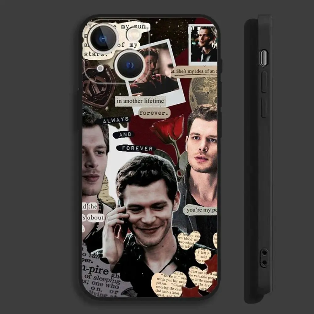 Klaus Mikaelson The V-Vampire D-Diaries Phone Case For iPhone 17,16,15,14,13,12,11,Pro,Max,Plus,X,XS,S,SE Soft Black