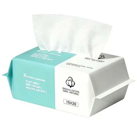 Disposable Face Towels, 1/2/4 Packs Face Towelettes for Washing & Drying, Soft Wipes Facial Tissue for Travel, Camping, Home & Outdoor Use, Napkin, Korean Facial Cleansing Cloths, Biodegradable Towelette, Plant Based Tissue