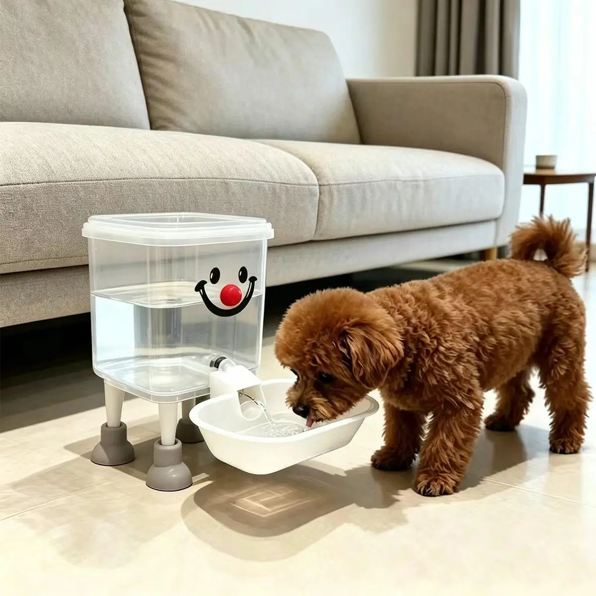 Large Capacity Automatic Pet Water Dispenser (3L), Battery-Free, Easy to Clean, Moisture-Resistant, Indoor & Outdoor Use, Dopamine-Inspired Design, Ideal for Pet Lovers