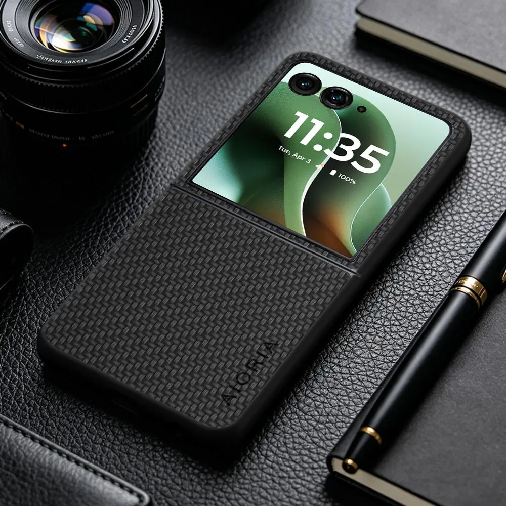 1 Piece Case For Moto razr ultra 2026/ 2025 razr+ 2026 Business Casual Style PU Leather Phone Cover Cellphone Accessory