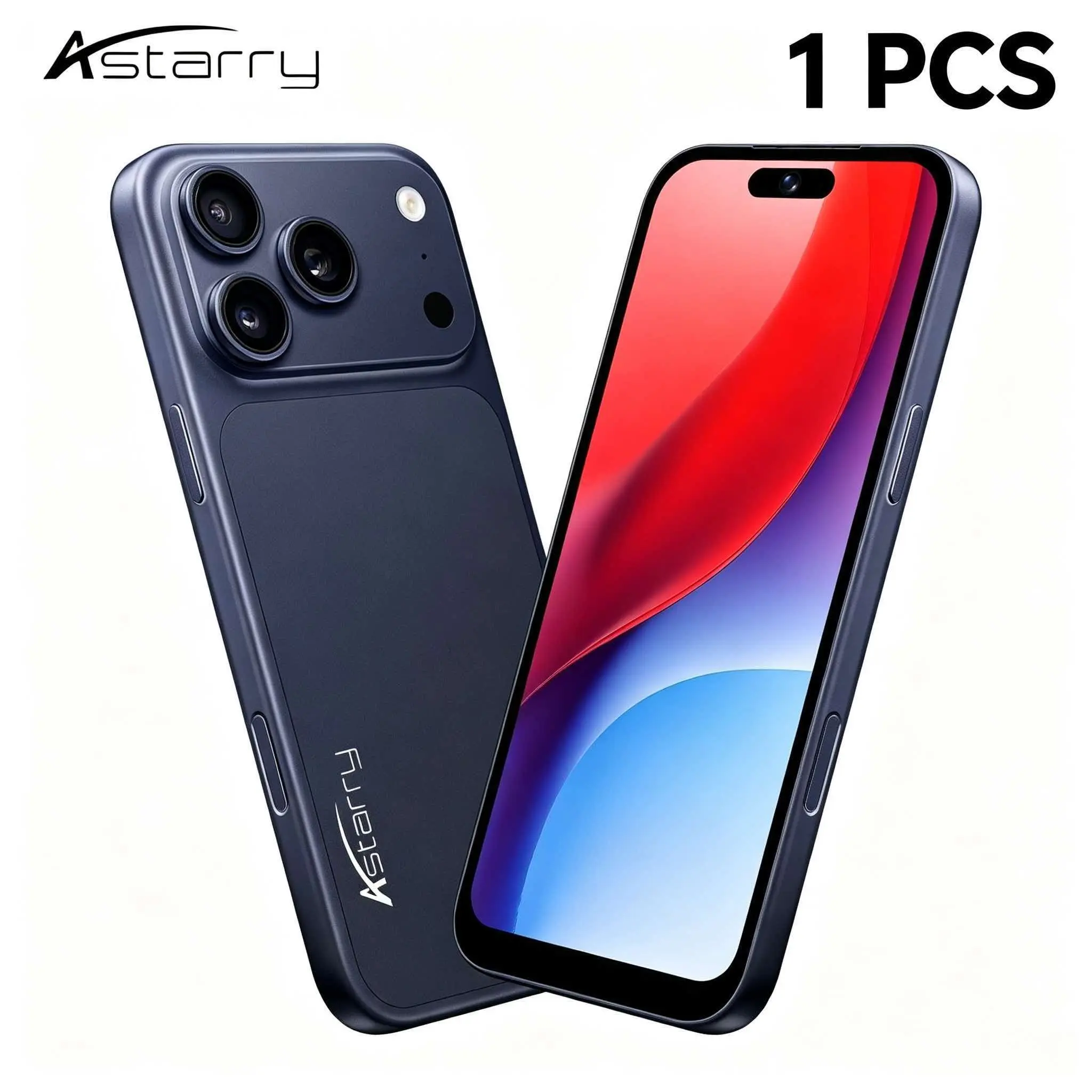 Astarry 17 Pro Max smart phone, Android Cell Phone, Android mobile phone, 3GB+32GB memory, Android 12, 4G network, dual card dual standby, Bluetooth WiFi GPS, MTK6762 processor, 5+13MP pixels, 4100mAh battery, fingerprint face recognition