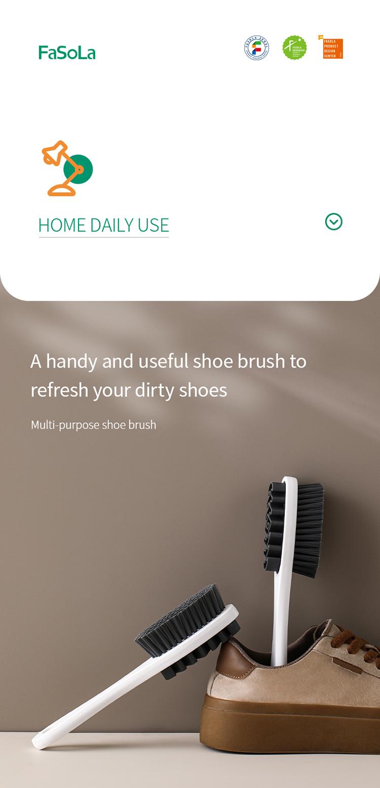 FaSoLa suede shoe brush, soft bristles that do not damage shoes, suede eraser, special shoe brush for cleaning suede