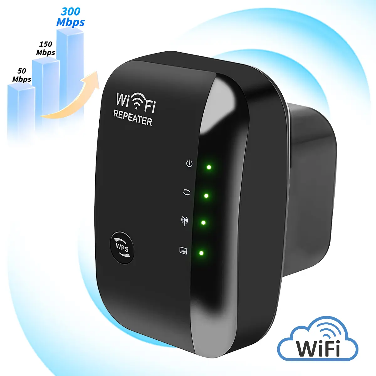 Wireless WiFi Repeater, Full Home 5000 Sq.Ft Coverage, High-Speed WiFi Amplifier, WiFi Extender with Ethernet Port, Stable Signal Booster, Wi Fi Extenders Signal Booster For Home