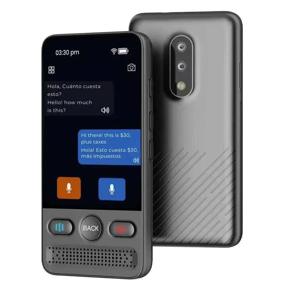 Portable Smart Ai Language Translator, Supports 138 Languages Offline Group Call Translation, Upgrade Chip for Travel, Business Learning Voice Translation, Digital Products