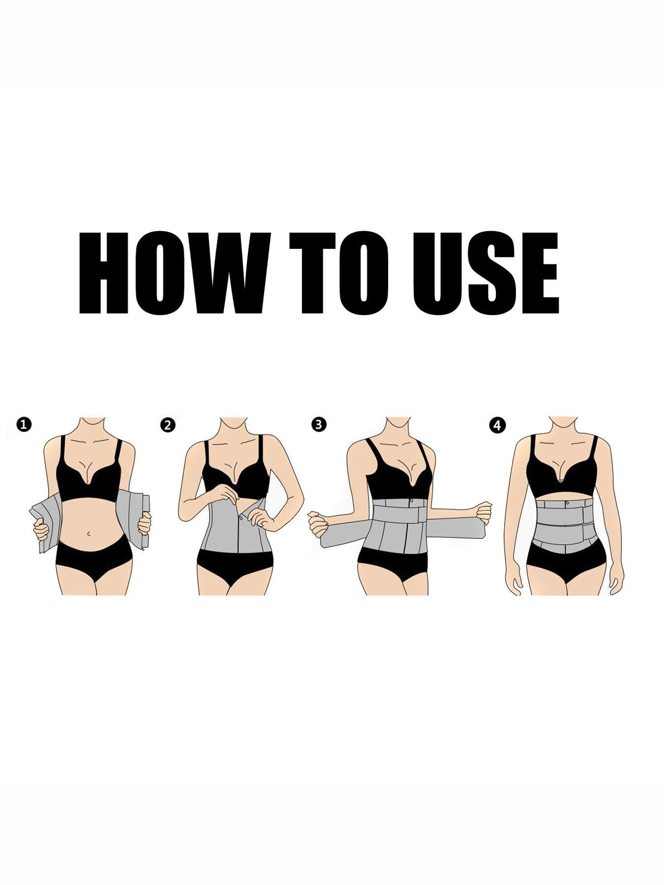 Women's Contrast Binding Zip Front Adjustable Waist Trainer, Compression Trimmer Belt Waist Cincher, Lady Tummy Control Fajas Shapewear Clothes Valentine's Day, Belly Binder