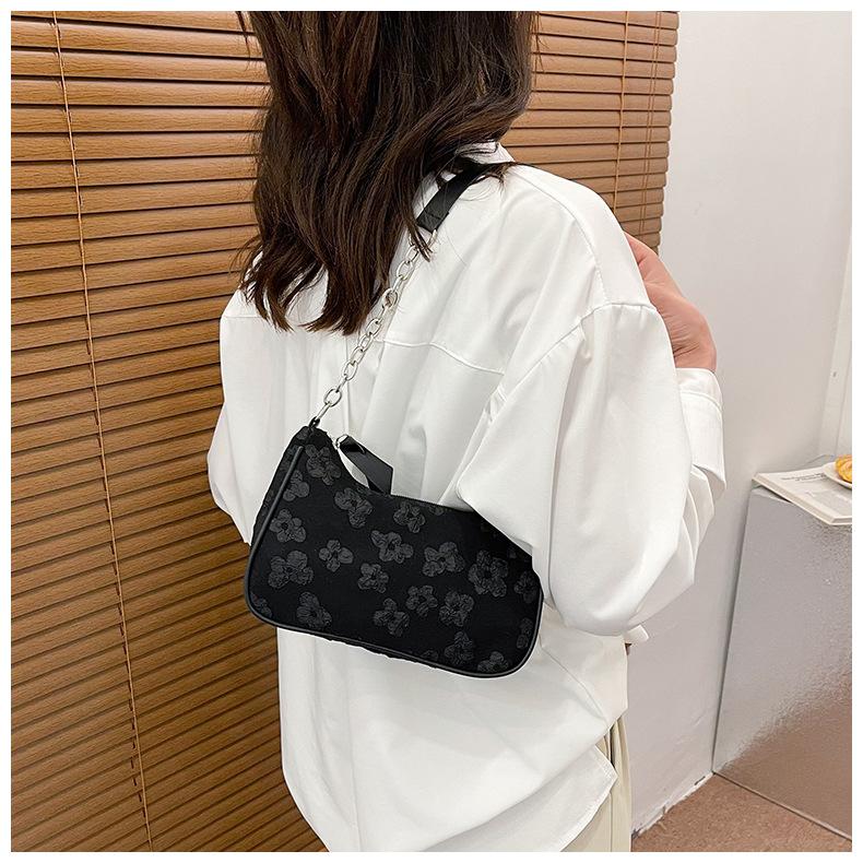 Fashion Felt Shoulder Bags for Women Small Casual Underarm Bag Female Hand Crossbody Bags for Women