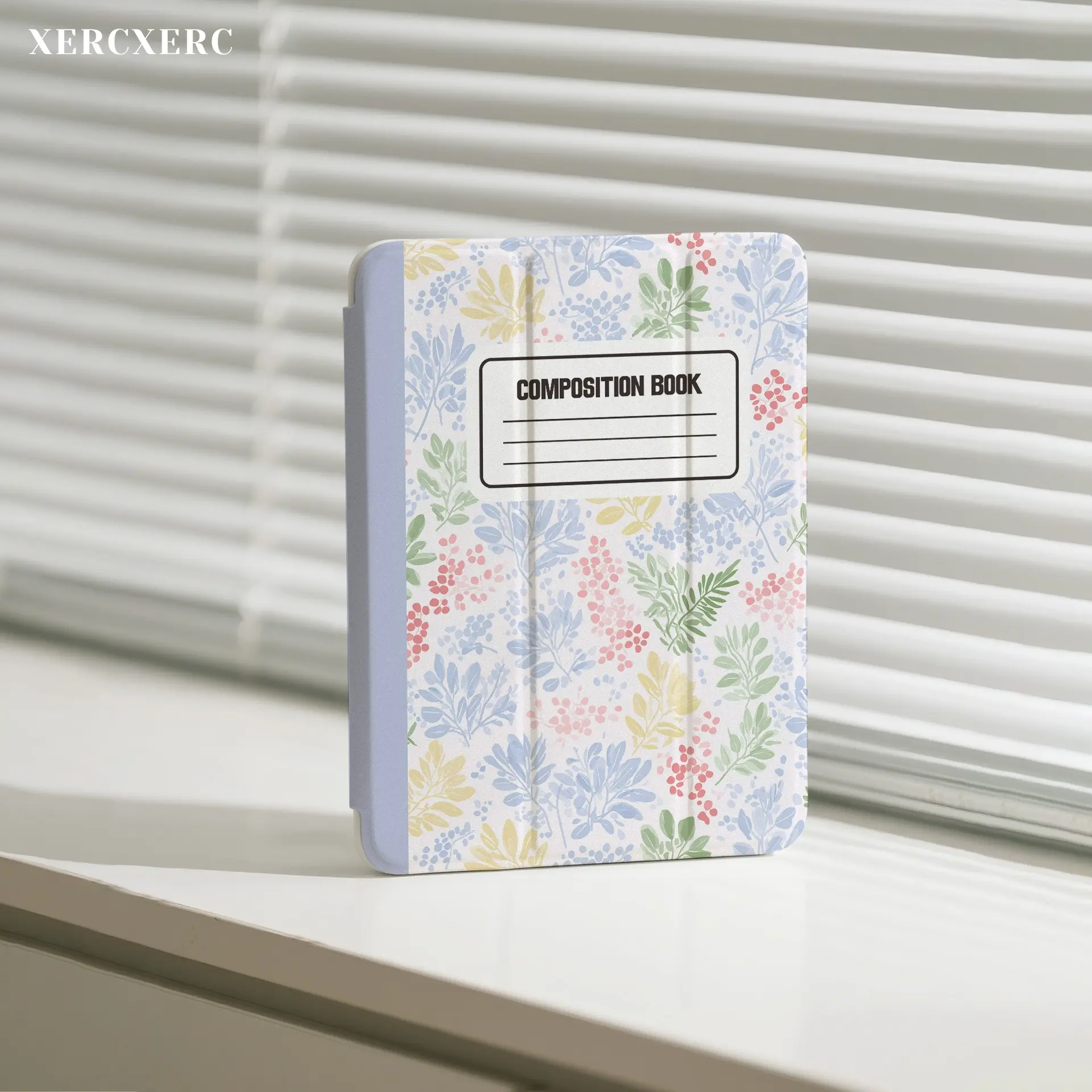 iPad case ipad accessories Botanical Floral Pattern Printed iPad Case, PU Cover TPU Soft Shell with 3-Fold Stand, Pen Slot, Shockproof, Auto Wake/Sleep, Back to School Gift for iPad Air 11, iPad Pro 12.9/11/10.9, iPad Mini 8.3