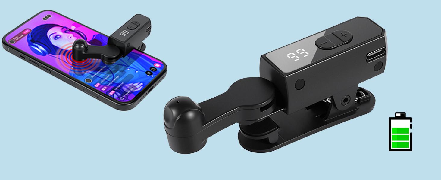 Auto Clicker Smart Tapper for iPhone iPad Android TikTok - Auto Touch Device with 107 Adjustable Speed, RechargeableInstant Clicker for Live Stream Likes, Social Media TasksBlack