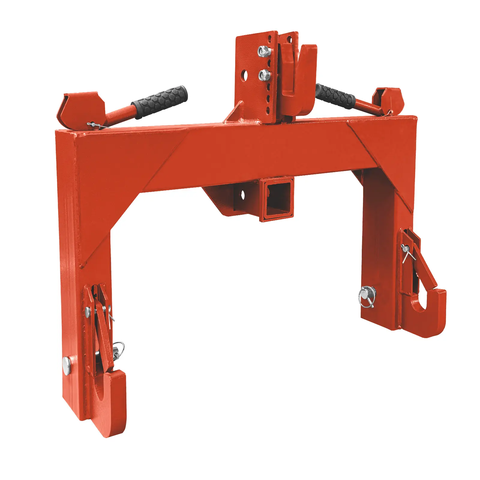 Category 1 3 Point Quick Hitch for Tractor with 2" Receiver – 3000 Lbs Lift Capacity, No Bushing Required for Easy Attachment Change, 5-Level Adjustable & Reinforcing Ribs