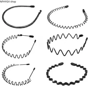 6-Pack Metal Zig Zag Headbands Built With Elastic Wave Tooth Design, Flexible Comfortable Hair Bands For All Head Sizes, Simple Styling Accessory Ideal For Fixing Bangs And Taming Loose Strands Every Day