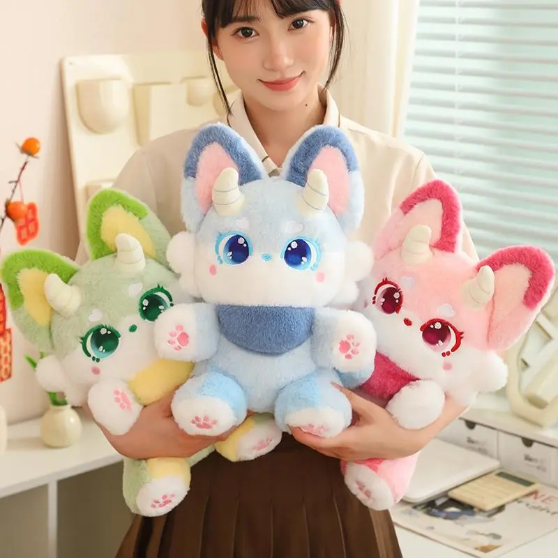35cm Fox Plush Toy Baby Kids Appease Sleeping Pillow Doll Animal Stuffed Plush Toy Birthday Gifts for Girls Children