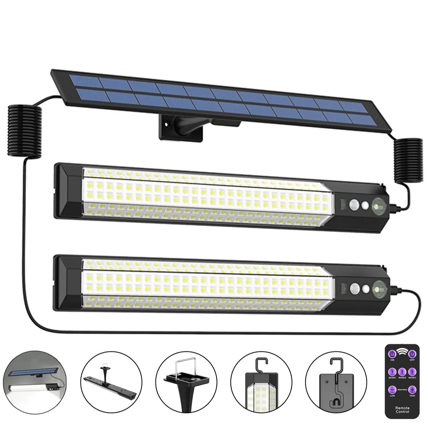 Smart Solar Motion Sensor Wall Light, Ip65 Waterproof, Indoor Outdoor Use, Patio Street Porch Balcony, 1-2 Lamp, LED Strip, Outdoor Wall Lights
