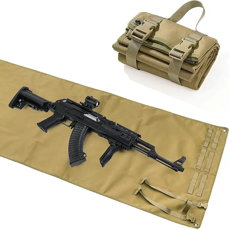Outdoor waterproof and moisture-proof camping pad, outdoor equipment, training portable camouflage military shooting pad, tactical moisture-proof pad