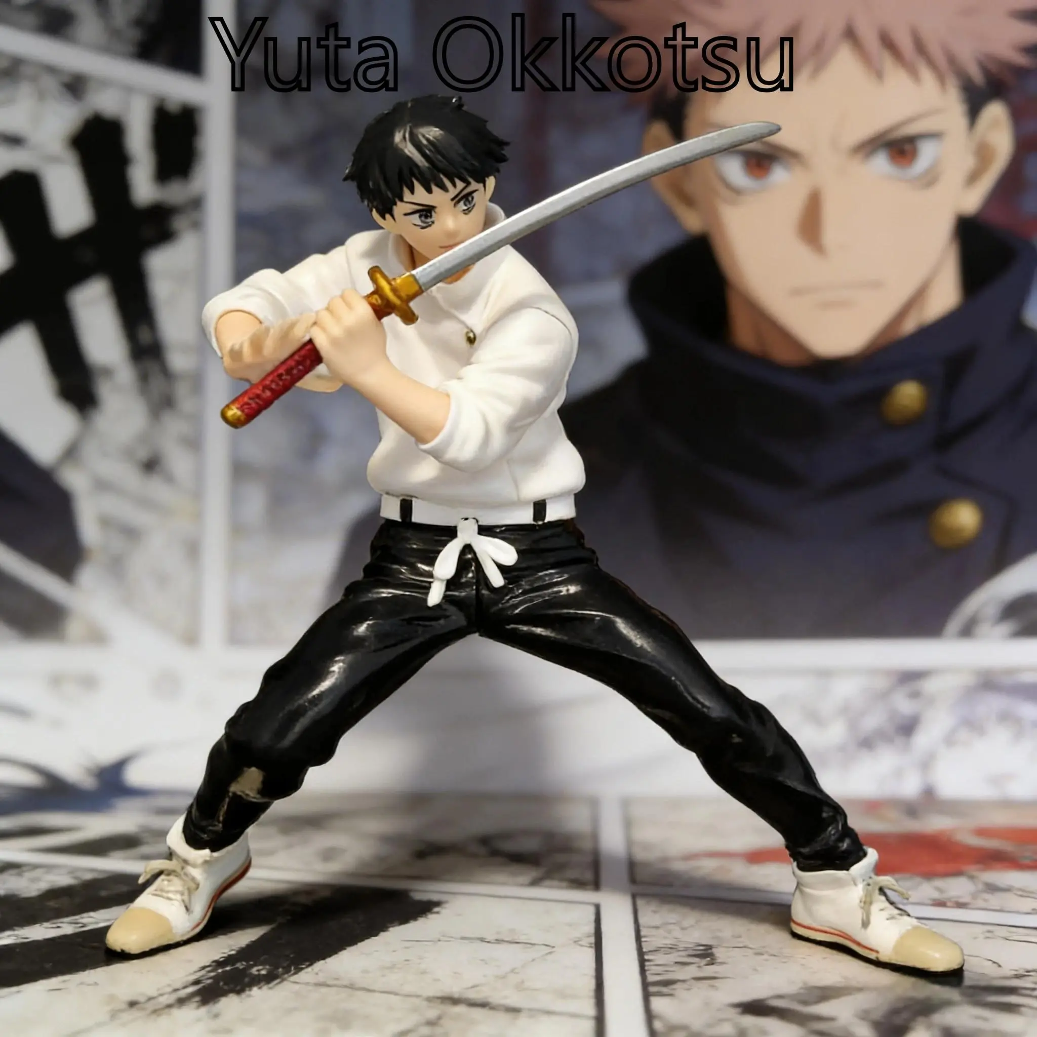 Cartoon Anime Fight Yuta Okkotsu Model Handmade Desktop Decoration Ornament Collection Toy Action Figures Boy'S Gift