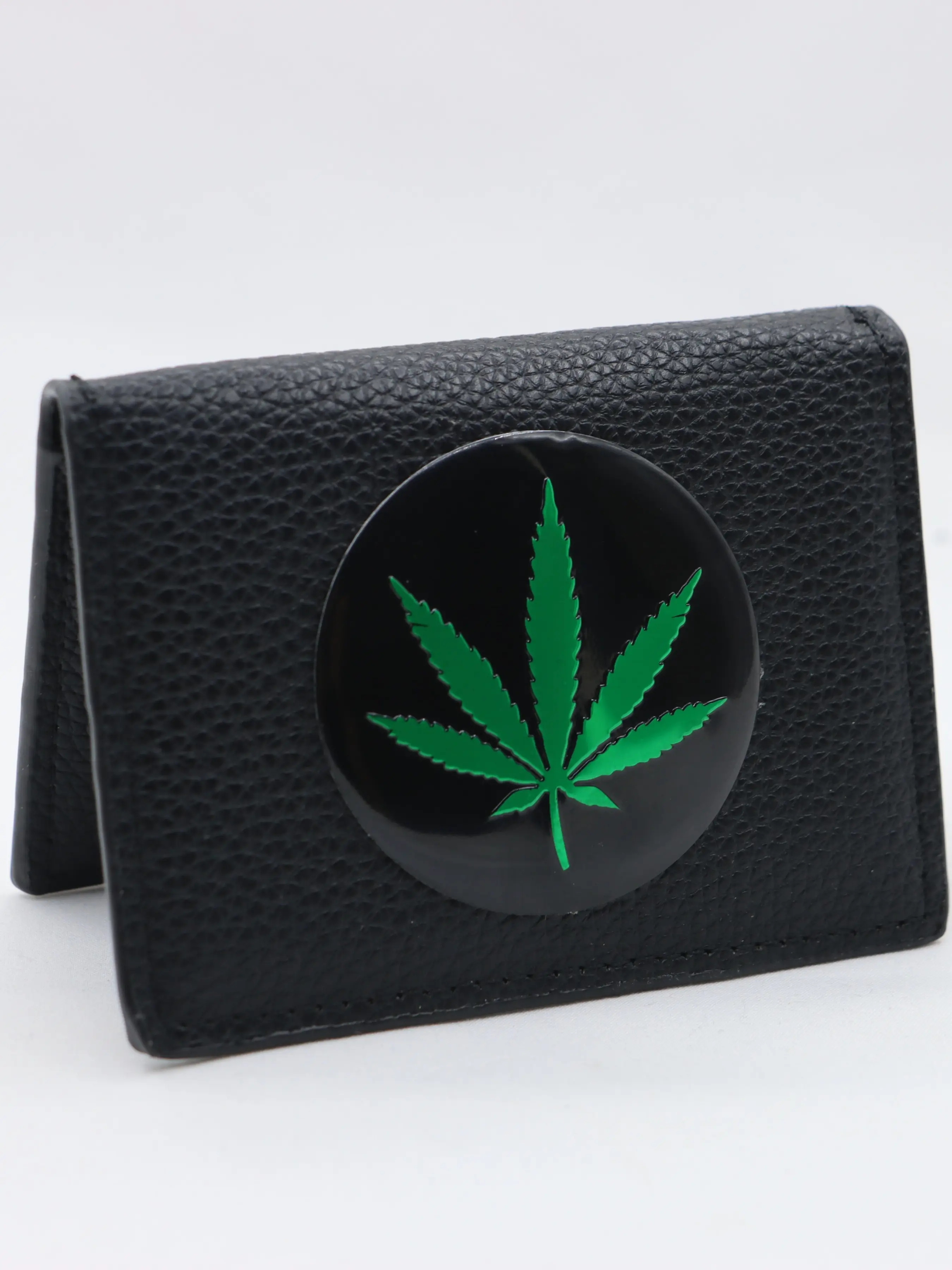 Marijuana Leaf Wallet ID Card Holder, Unique Design for Everyday Use, Durable Material for Long-Lasting Quality, Perfect Gift Idea