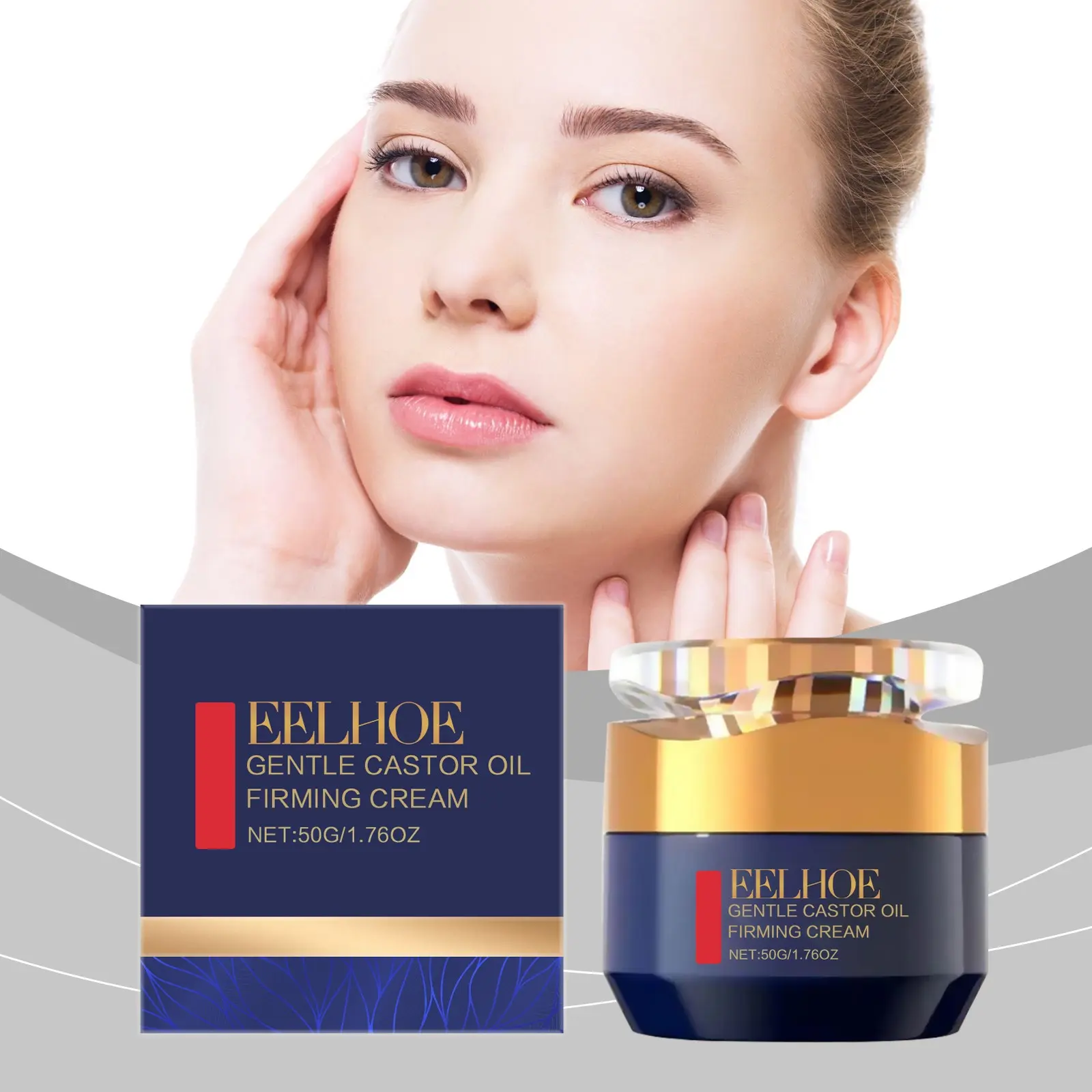 Eelhoe Jojoba Oil Moisturizing Face Cream, Hydrating Nourishing Skin, Reduces Fine Lines, Moisture-Rich Face Cream, Deep Hydrating Cream, Skincare Essential