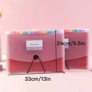 1Pc large capacity accordion file organizer
