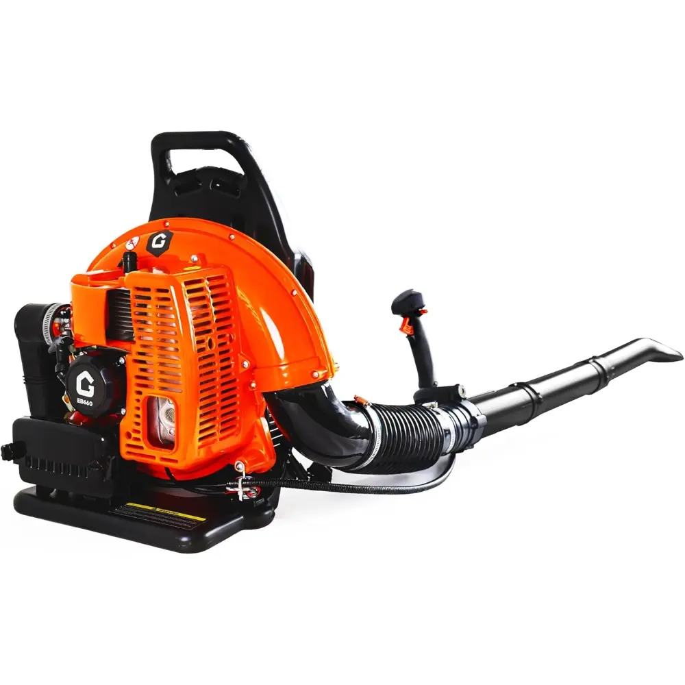 66CC Backpack Blower, 4-HP 2-Cycle Gas Leaf Blower with 880 CFM & 320 MPH, Backpack Leaf Blower, Powerful Clearing Performance for Wet Leaf & Debris Clean & Snow Removal
