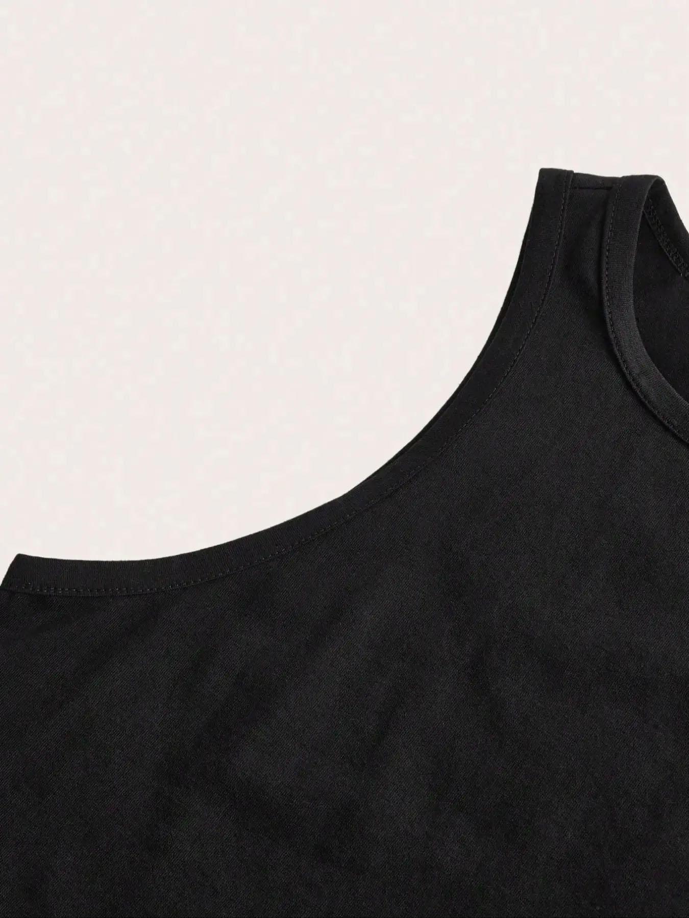 Men's Letter & Camo Print Tank Top, Regular Fit Casual Graphic Sleeveless Vest for Summer, Men's Top for Daily Wear, Socks