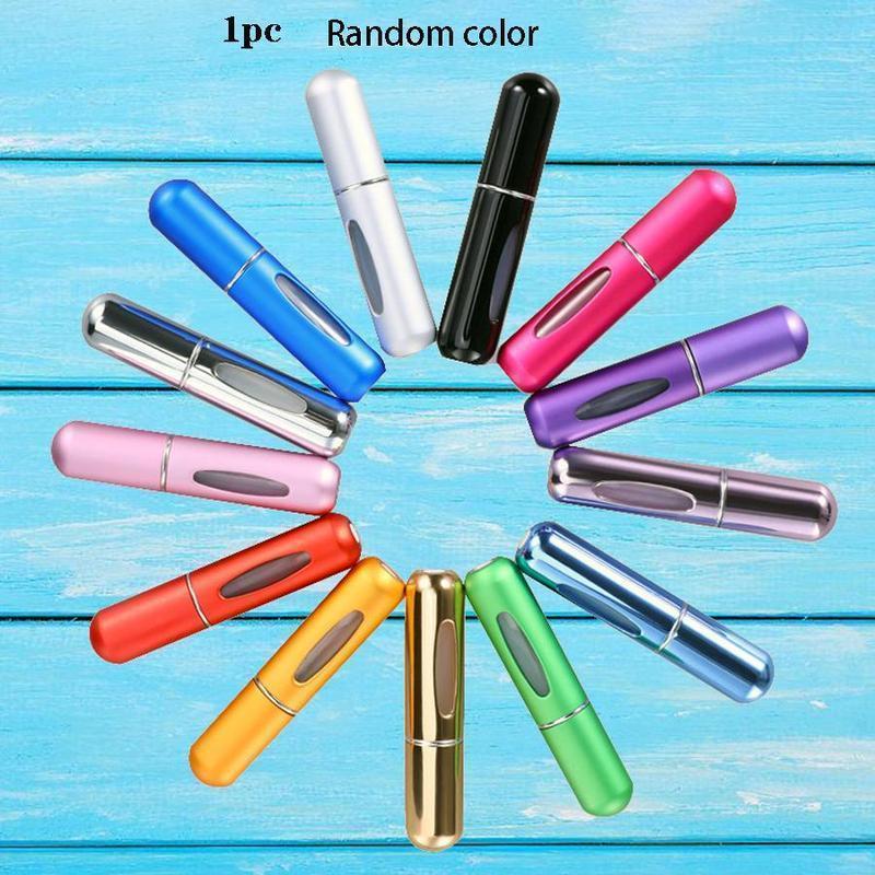 Portable Mini Perfume Atomizer Bottle, Atomizer Perfume Spray, Scent Pump Case, Refillable Travel (5ml, Random Color) Portable Mini Perfume Atomizer Bottle, Atomizer Perfume Spray, Scent Pump Case, Refillable Travel (5ml, Random Color)
