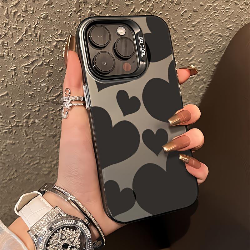 Fashionable High-Quality Heart Pattern Phone Case, Suitable for iPhone 17/17 Air/17 Pro Max 16/16 Plus/16 Pro Max /15/15 Plus/15 Pro/14 Plus/14 Pro/13/13 Pro/13 Pro Max,12/12 Pro Max,11,XR/XS Max/7/8. It is dirt-resistant, stylish, and makes a great gift