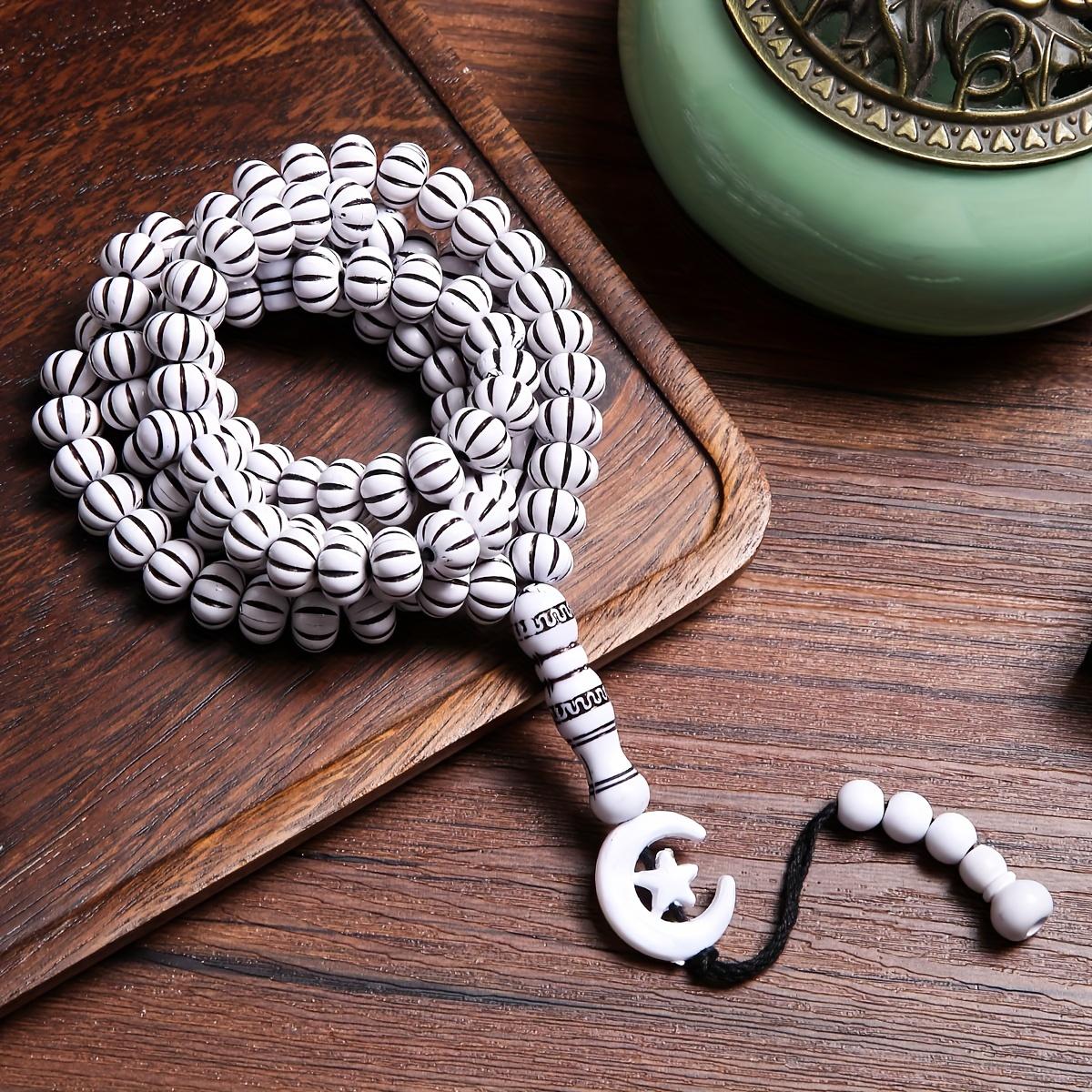 1 Tasbih Beads New Middle Eastern Muslim Prayer Handheld Tasbih Islamic Recitation Beads 99 Beads Bracelet Unisex