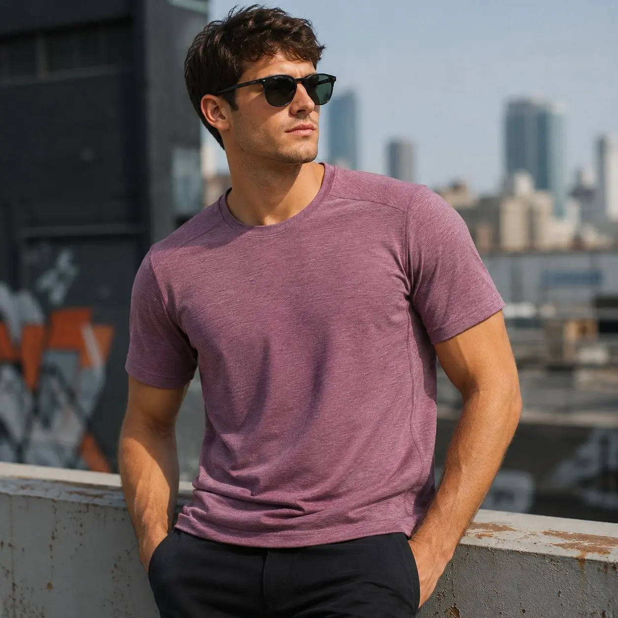 Men's Lightweight Workout T-Shirts 1/2 Pack, Quick Dry Short Sleeve Crew Neck Athletic Tees, Breathable Moisture Wicking Regular Fit Solid Black Tops for Gym, Running, Training, Hiking, Travel and Summer Sports