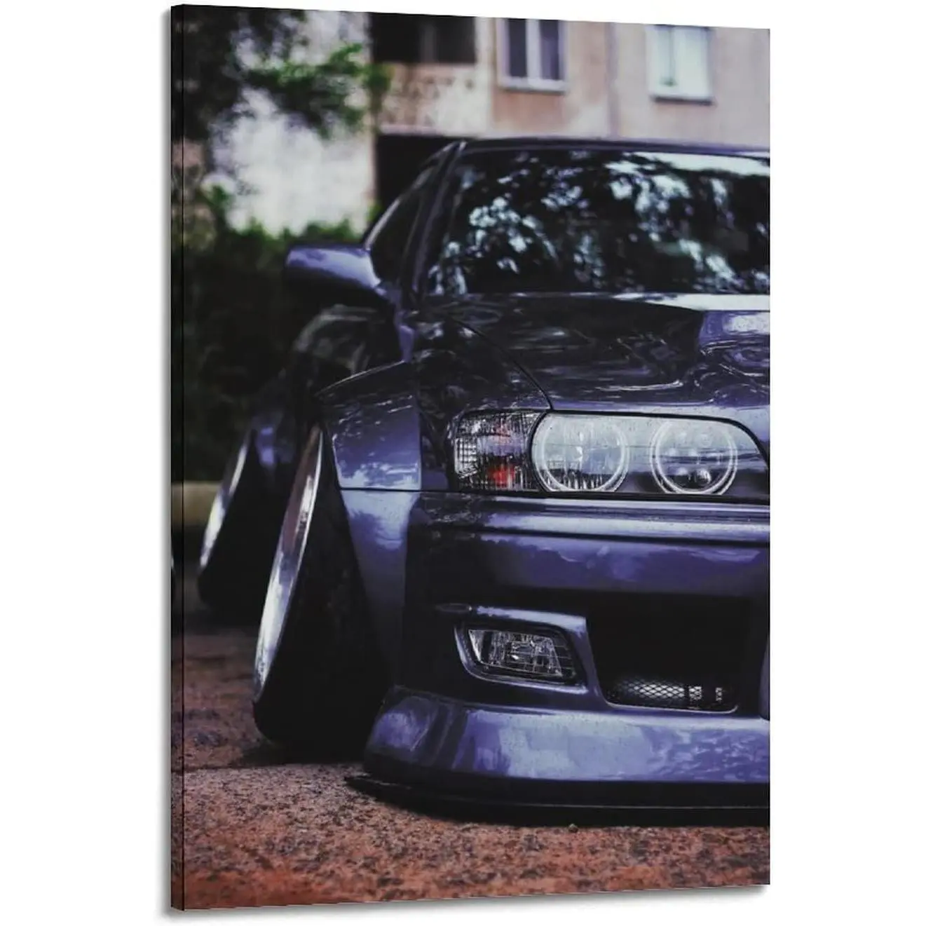 JDM 240sx Car Poster Silver Grey Classic Poster Decorative Painting Canvas Wall Art Living Room Posters Bedroom Painting 08x12inch(20x30cm)