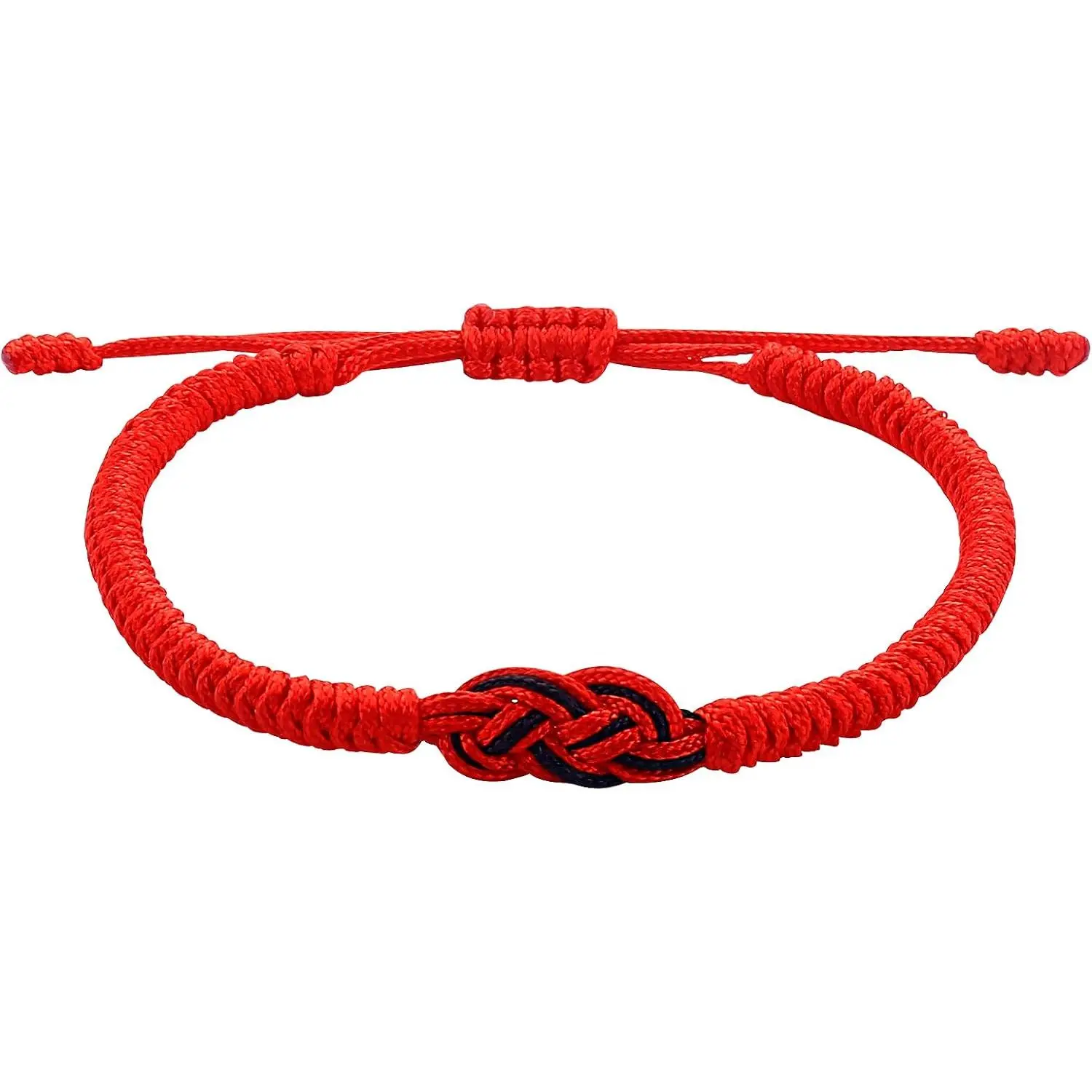 Tibetan  Red String His and Her Bracelets,Couple Bracelet Friendship Bracelet - Black Red String Thread for Protection-Valentine Christmas  Idea for   Family