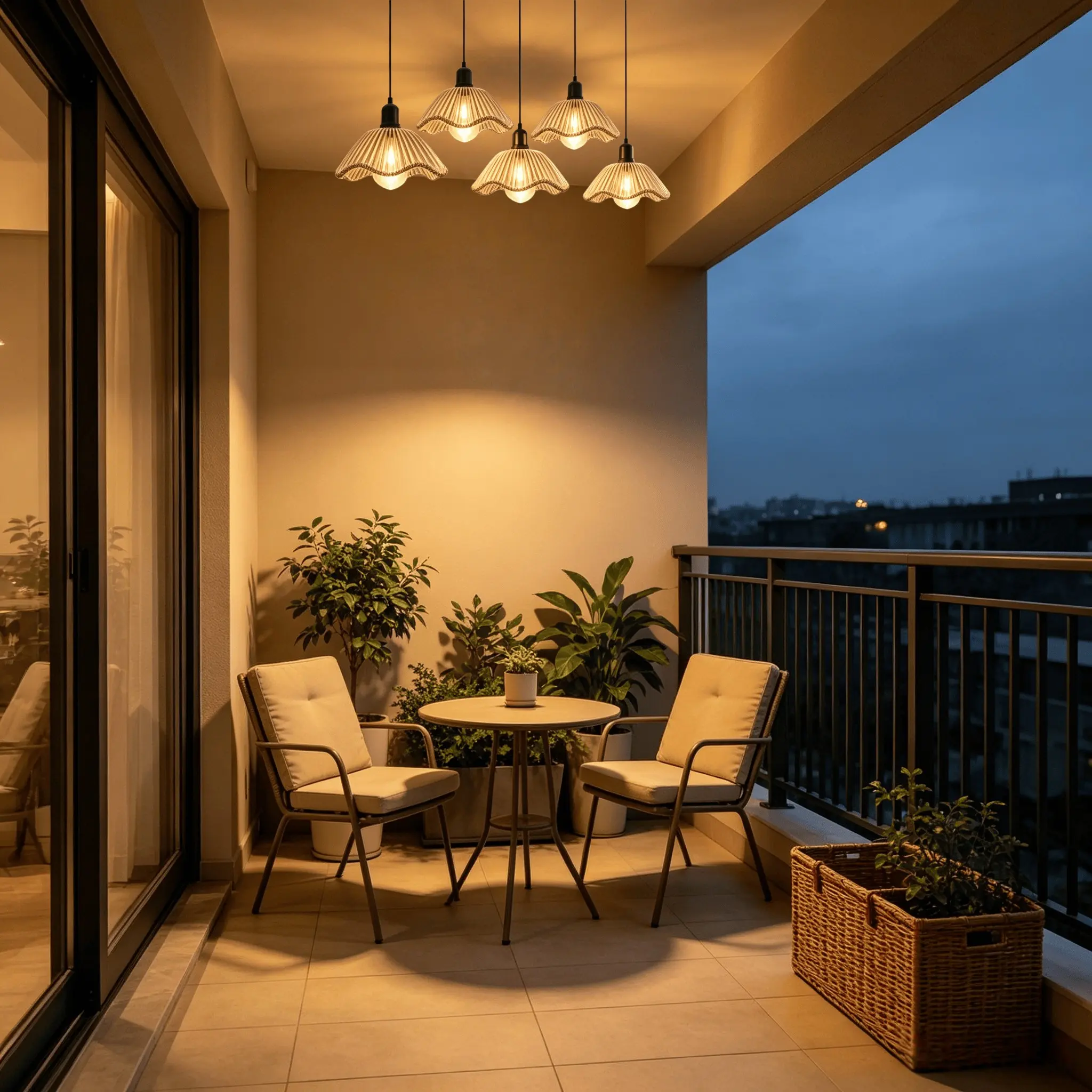 Battery-Powered Outdoor Wicker LED Chandelier, Ceiling Light, Bohemian Style Decorative Light, Rechargeable, Warm Glow, Farmhouse Aesthetic, Versatile Use