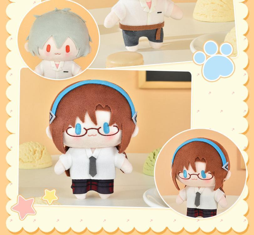 15cm NEON GENESIS EVANGELION Kawaii Figure EVA Plush Doll Rei Ayanami Asuka Anime Peripheral Bag Pendant Collection Model Toys