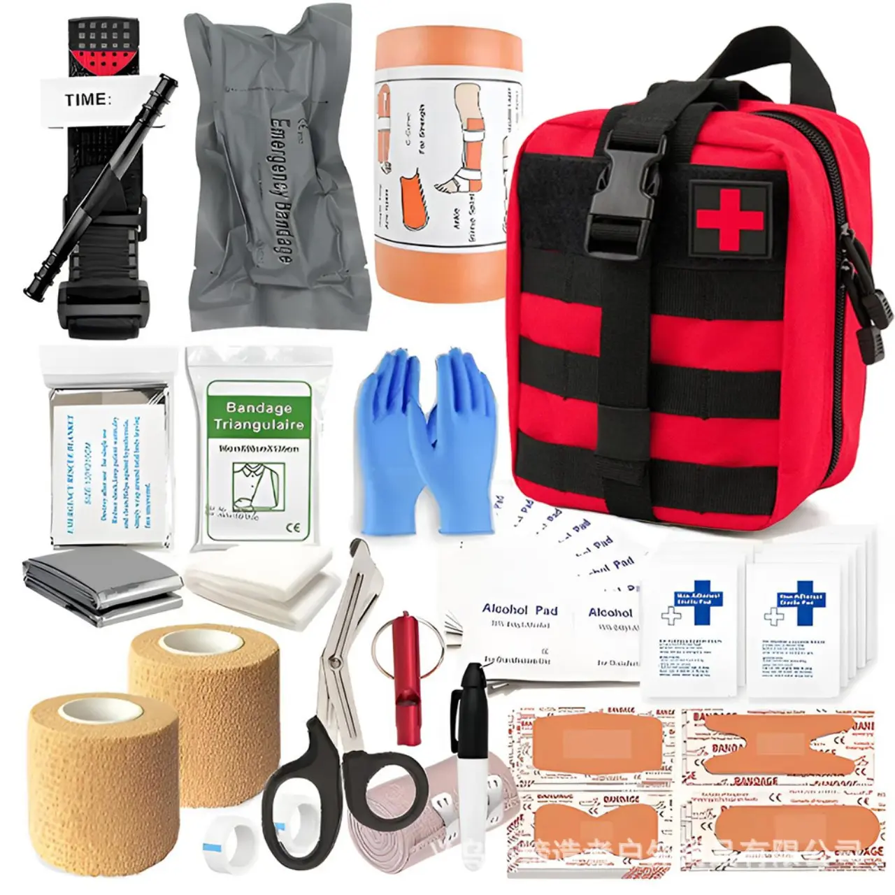 Outdoor Edc Tactical Survival Tool Kit, Hiking Camping Emergency First Aid Pack, Essential Gear for Wilderness Adventures, Outdoor Survival Tools